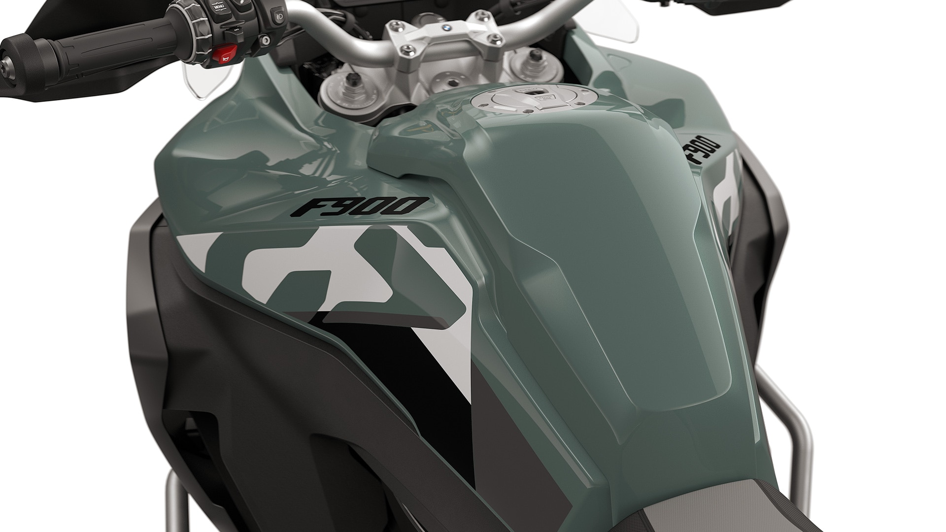 Los paneles protectores laterales de la F 900 GS Adventure de BMW Motorrad con amplio depósito de 23 l